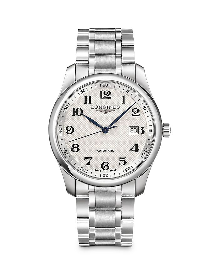 Longines Master Watch, 40mm In White