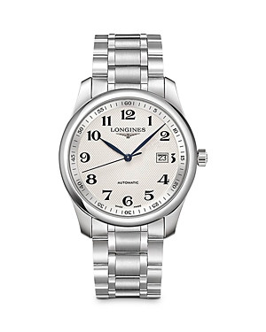 Longines Master Watch, 40mm In White/silver