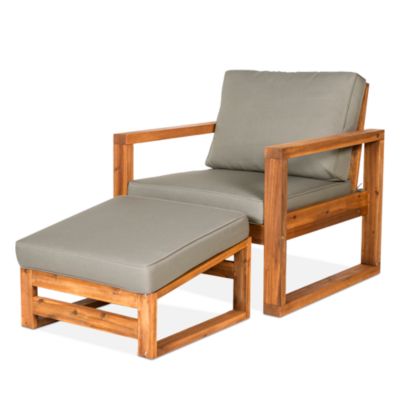 Sparrow & Wren Westport Outdoor Patio Chair & Ottoman