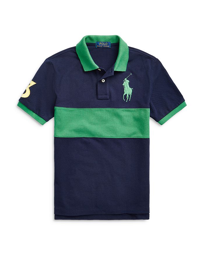 Ralph Lauren Boys' Color Block Polo Shirt - Big Kid | Bloomingdale's