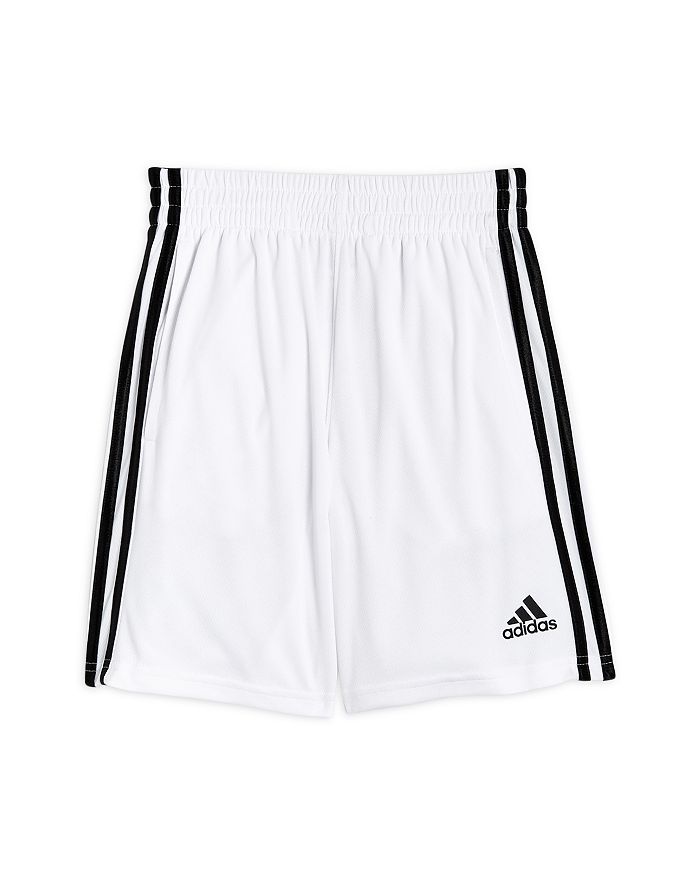 Adidas Originals Boys' Classic 3 Stripe Athletic Shorts - Big Kid In White