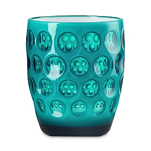 Mario Luca Giusti Lente Tumbler Glass In Green/white