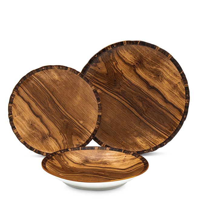 Godinger Foret 12 Piece Dinnerware Set - 100% Exclusive In Brown