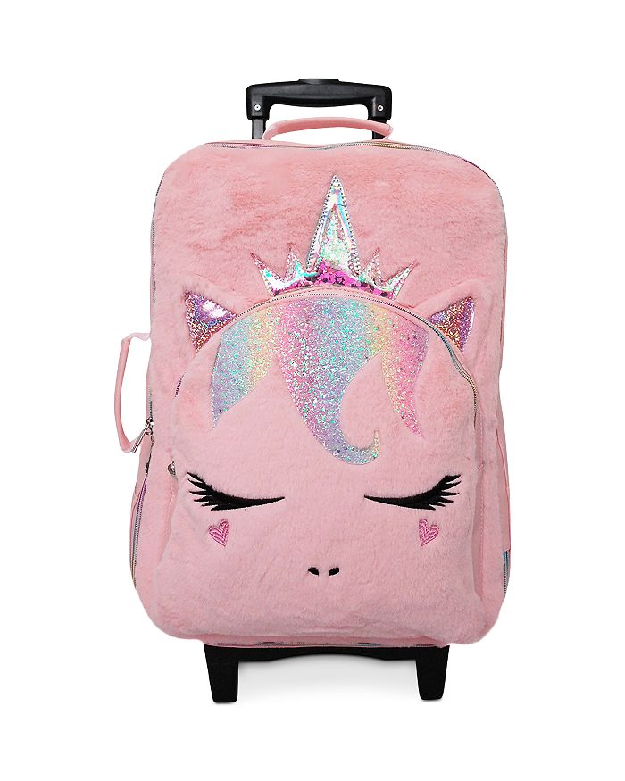 OMG ACCESSORIES GIRLS' RAINBOW UNICORN LUGGAGE
