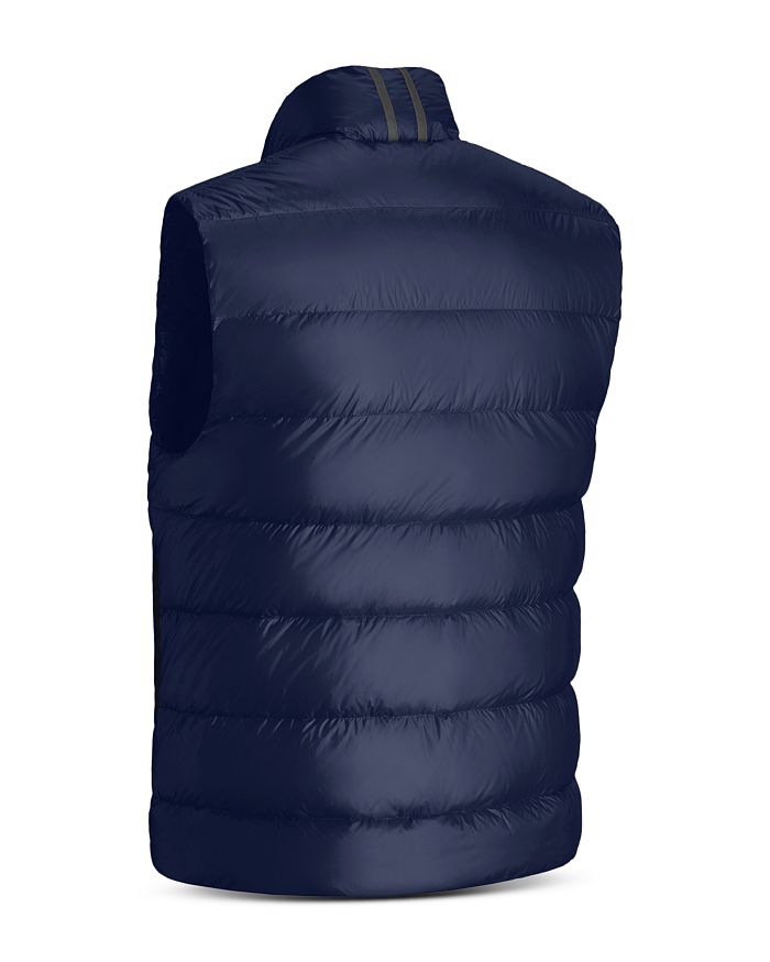 Shop Canada Goose Crofton Channel Quilted Down Vest In Atlantic Navy