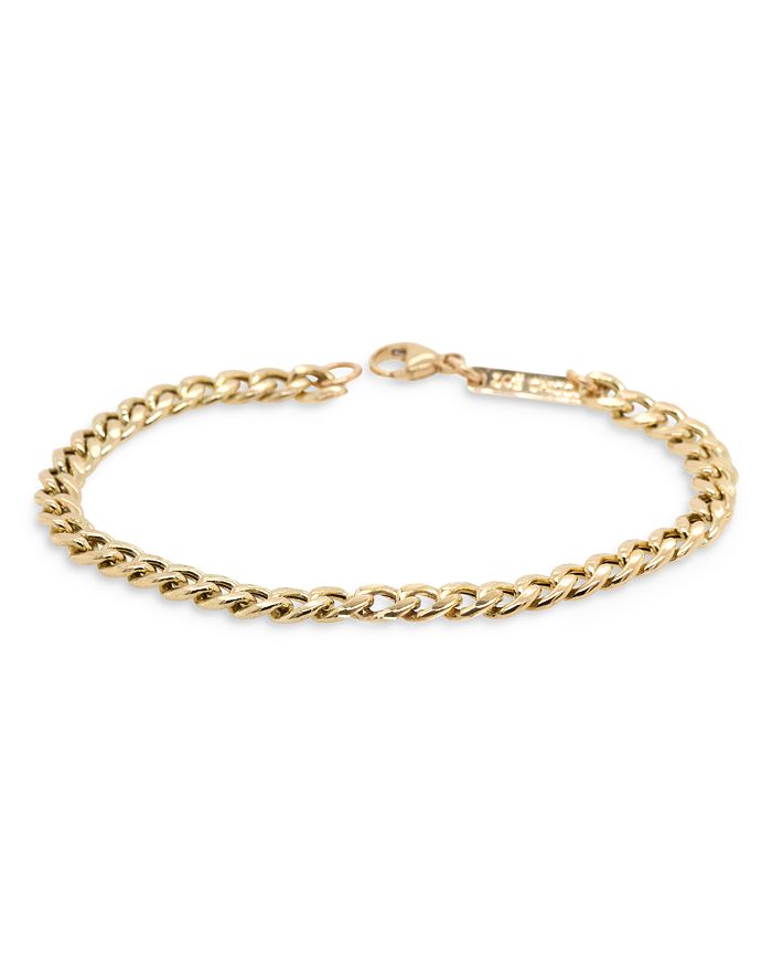 Zoë Chicco Zoe Chicco 14K Yellow Gold Curb Chain Bracelet | Bloomingdale's