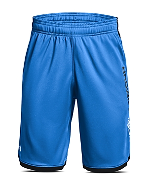 Under Armour Kids' Ua Stunt 3.0 Performance Athletic Shorts In Blue