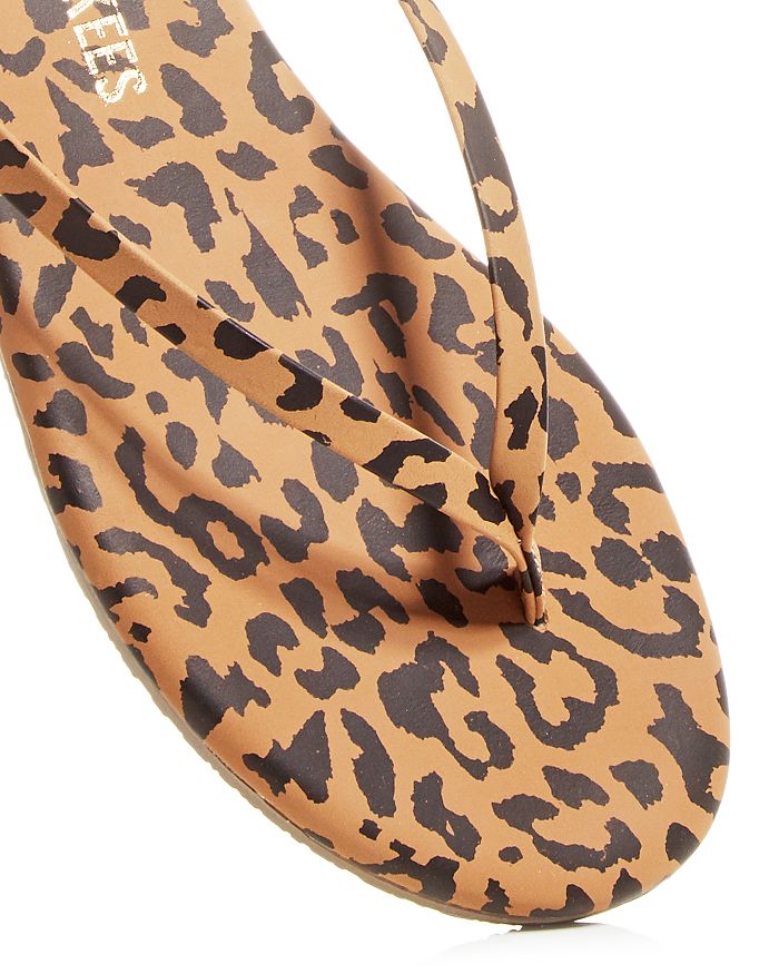Shop Tkees Women's Studio Exotic Flip Flops In Nubuck Cheetah