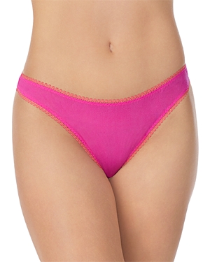 On Gossamer Gossamer Mesh Hip G Thong In Rose Violet
