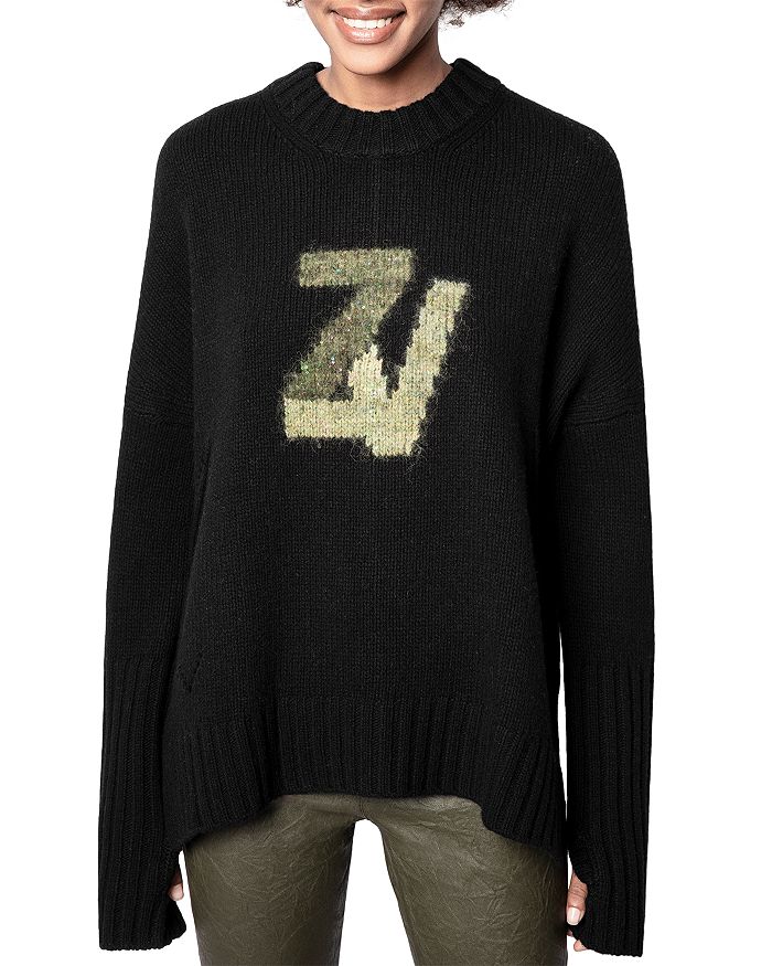 Zadig & Voltaire Malta Sweater In Noir