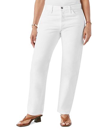 FRAME - Le Pixie Slouch Jeans in Rumpled Blanc Grind
