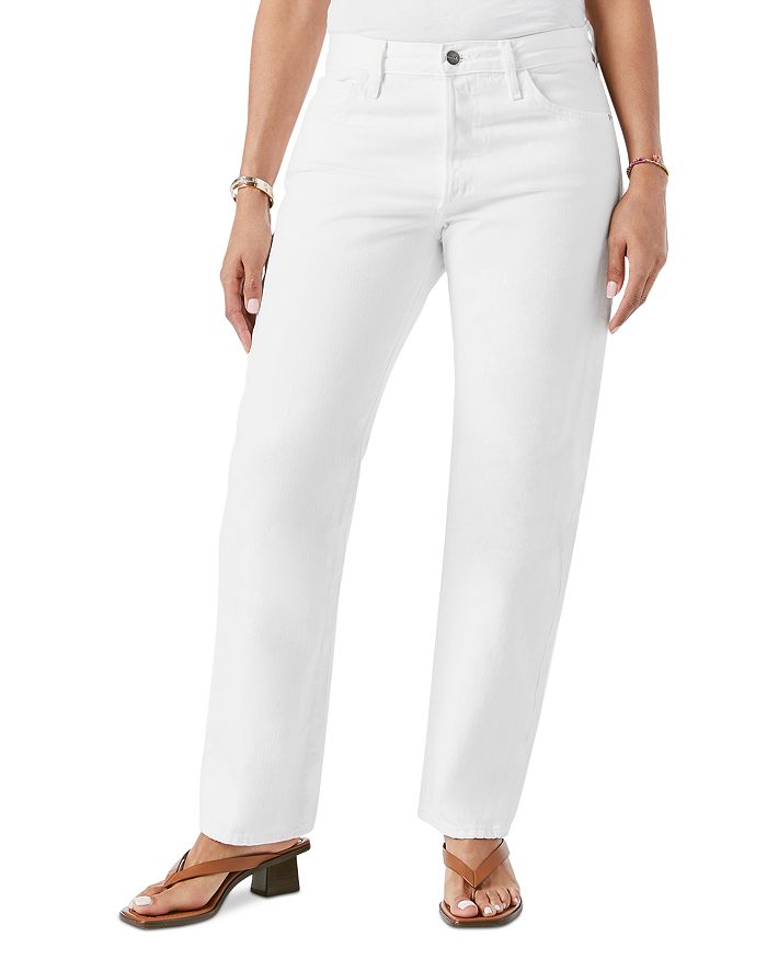 FRAME Le Pixie Slouch Jeans in Rumpled Blanc Grind | Bloomingdale's