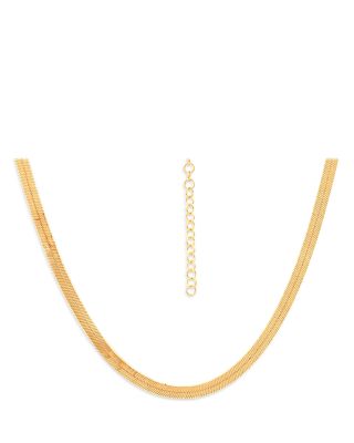 Herringbone Chain Necklace, 16" - Exclusive