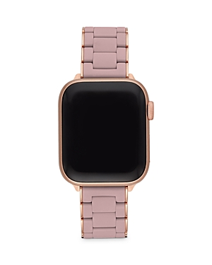 Michele Apple Watch Silicone Wrapped Interchangeable Bracelet, 38-49mm In Pink/rose Gold
