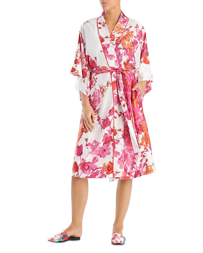Natori Floral Print Wrap Robe Bloomingdale's