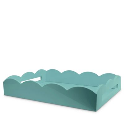 Scalloped Ottoman Tray, 17" x 13"