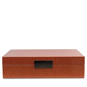 Addison Ross Lacquered Box, 8 X 11 In Orange