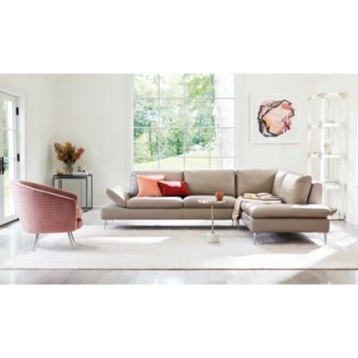 Lorenzo 2-Piece Leather Sectional - Exclusive