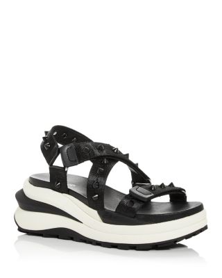 Ash Women's Sunny Studded Platform Wedge Sandals