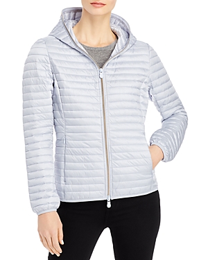 Save The Duck Alexis Hooded Puffer Coat In Crystal Gray