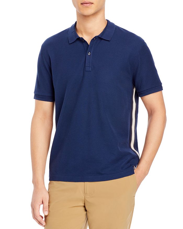Atm Anthony Thomas Melillo Classic Pique Regular Fit Polo Shirt In Midnight Blue