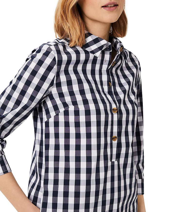 HOBBS LONDON MARCIELLA GINGHAM TUNIC DRESS