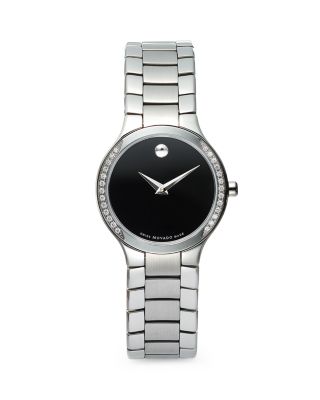 movado watch women's swiss serio diamond