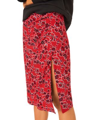 ba&sh - Jade Printed Slit Skirt