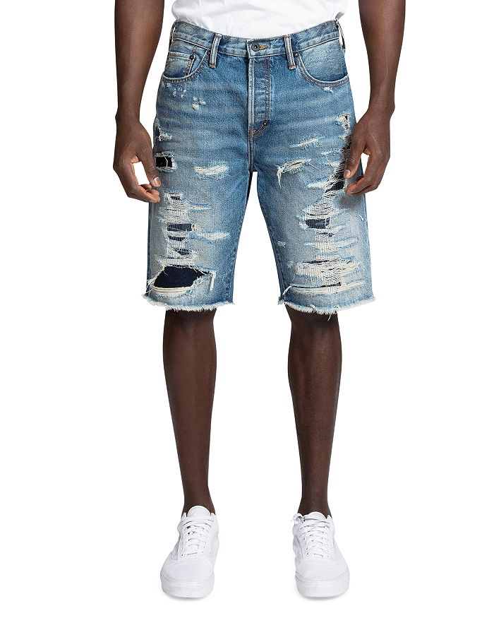 PRPS Belen Ripped Jean Shorts in Indigo Bloomingdale s
