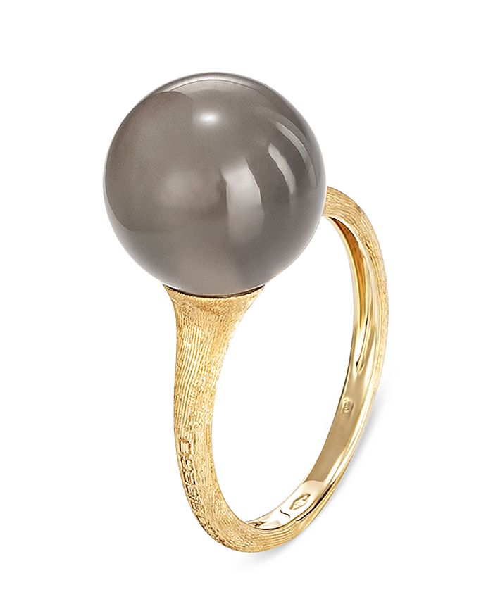Marco Bicego 18K Yellow Gold African Boule Gray Moonstone Ring
