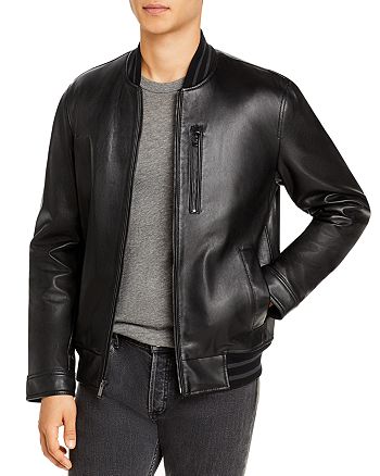 Michael Kors Leather Bomber Jacket (66% off) Comparable Value $595 ...
