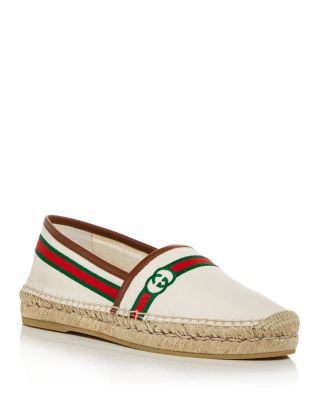 gucci pilar logo espadrille flat