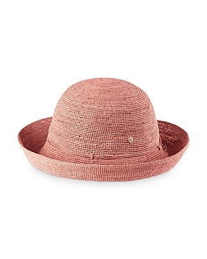Helen Kaminski Packable Raffia Hat In Peony