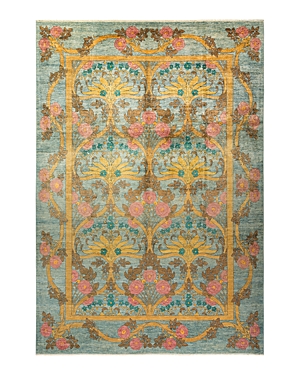 Bloomingdale's Arts & Crafts M1818 Area Rug, 9'10 X 13'10 In Light Blue