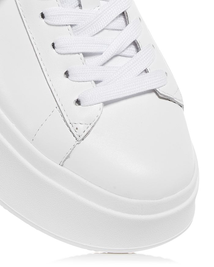 Shop Ash Women's Moby Low Top Platform Sneakers In White/beige