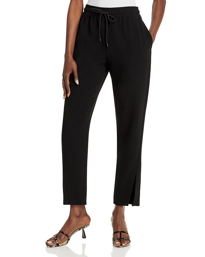 THEORY Size 2 Thick Legging Style Black Dress Pants with Button/Zip Closure