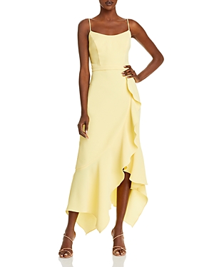 Aqua Ruffled Midi Dress - 100% Exclusive In Lemon