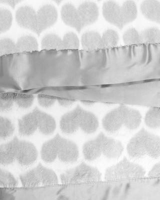 Luxe™ Faux Fur Heart Army Blanket - Baby