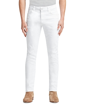 Shop Monfrere Brando Slim Straight Jeans In Blanc