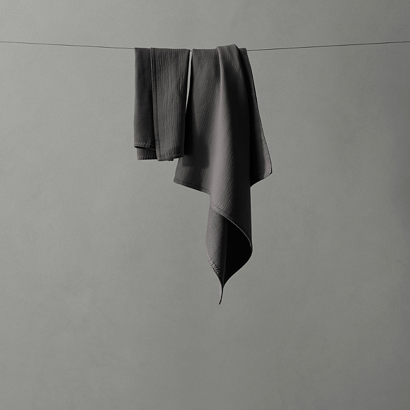Society Limonta Kur Hand Towel In Antracite