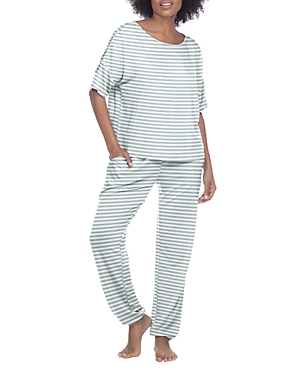 Honeydew Women's Sun Lover Lounge Set In Chilled Stripe