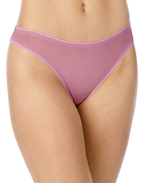On Gossamer Mesh Hip G-string In Rose Blush