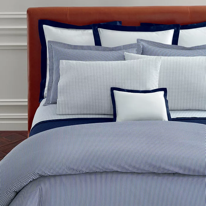Organic Shirting Stripe Bedding Collection