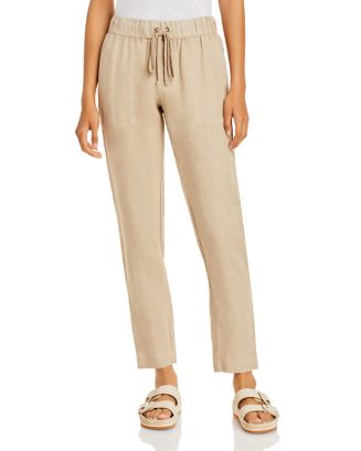 Enza Costa Womens French Linen Easy Pant 