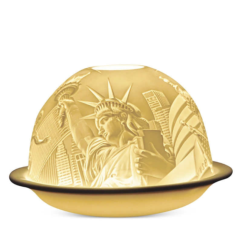 Bernardaud Lithophanie New York Votive Tealight In Yellow