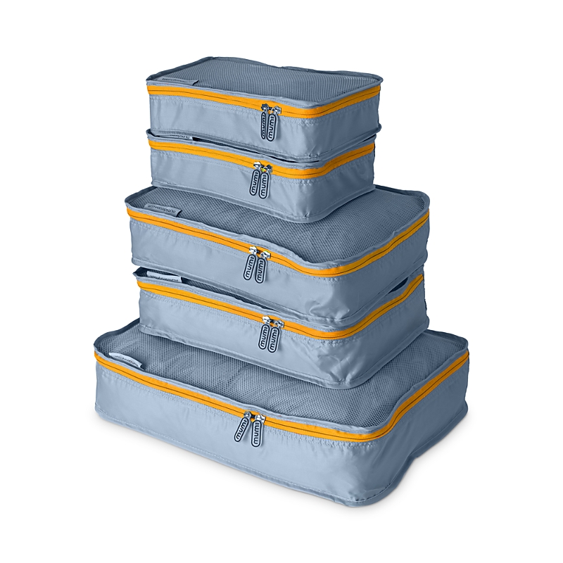 Mumi Packing Cubes, Set Of 5 In Orange