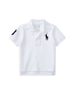 Ralph Lauren Boys' Big Pony Polo Shirt - Baby In White
