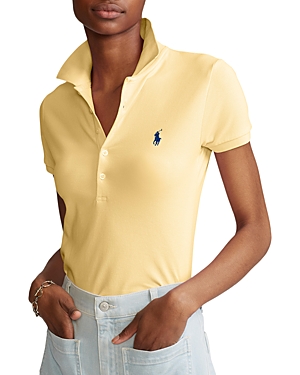 Ralph Lauren Polo  Slim-fit Stretch Polo Shirt In Banana Peel