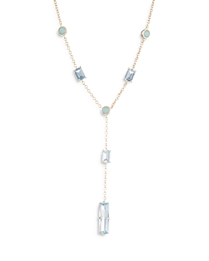 Polo Ralph Lauren Lauren Ralph Lauren Stone Y Station Necklace, 16 In Blue