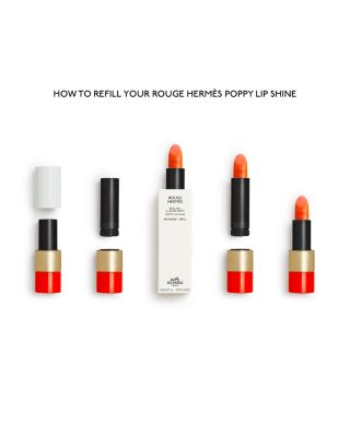 Rouge Herm&egrave;s Poppy Lip Shine & Refill